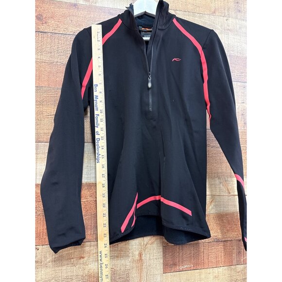 Kjus Mid Layer Ski Quarter Zip Womens M Black & Pink - Picture 4 of 6